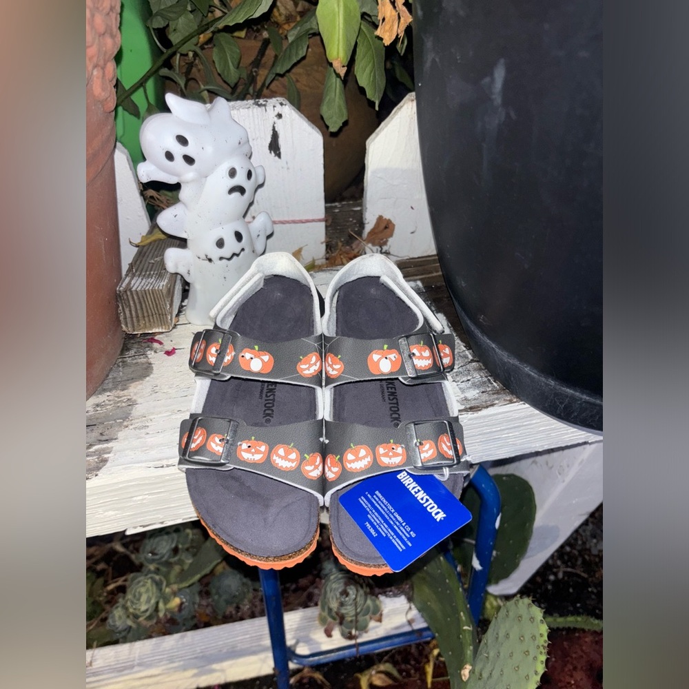 Kids Halloween/pumpkin Birkenstock size 3